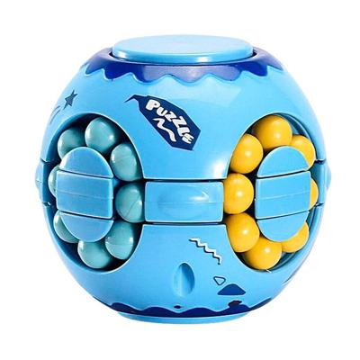 China Stress Reliever Plastic Adult Children's Brain Magic Beans Educational Magic Finger Gyro Toy Cube Hamburger Small Development for sale