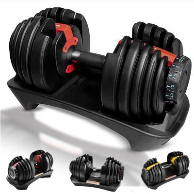 China 30 Kg Fitness Exercise Equipment Set Barbell Weight Detachable Free Gym Adjustable Dumbbell Set PVC Dumbbell Shelf for sale