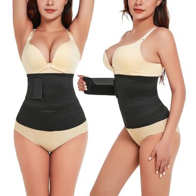 China Custom Made Women Fitness Women Sports 27 Waist Trainer Waist Trainer Belly Wrap Belly Bandage Slim Body Back Support for sale