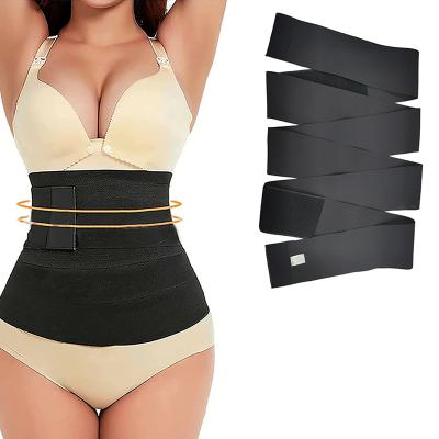 China Custom Logo Latex Waist Trainer Bandage Wrap Waist Trainer Slim Body Back Support Slimming Sauna Waist Trainer Belt for sale