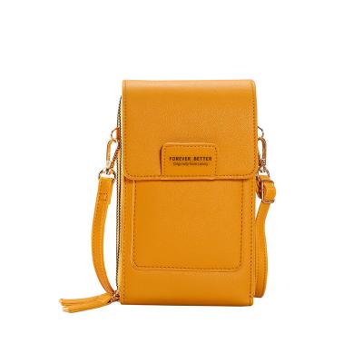 China Cute Fashion Touch Screen Mobile Phone Bag Small Female Messenger Bag For Cellphone Fashion Style Main Vertical Cross - Body Bag for sale