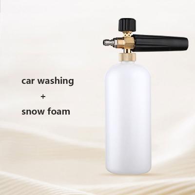 China car cleaning & Garden Snow Foam Lance 1L Watering Bottle, High Pressure Car Washer Jet Wash Spray Gun, Brass Material Snow Foam Cannon for sale