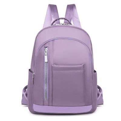 China 2021 GS146 fashion school bag female large capacity Korean ladies new Oxford cloth anti-theft backpack ladies travel backpack bag for sale