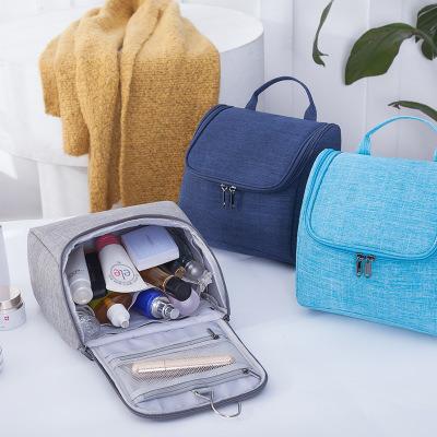 China GS034 Oxford Cloth Cationic Wash Bag Waterproof Large Capacity Hanging Travel Storage Bag Women Waterproof Cosmetic Bag for sale