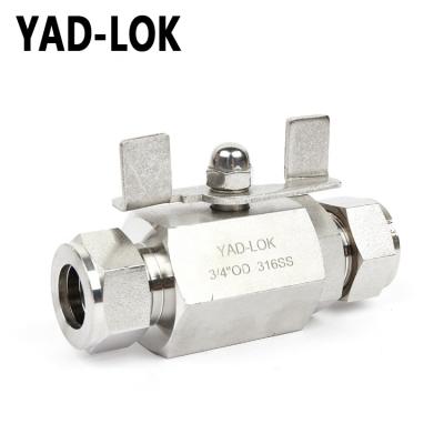 China YAD-LOK Wenzhou General Stainless Steel High Quality Welded Manual Ball Valve for sale