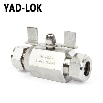 China Indian General High Quality Sanitary Stainless Steel Mini Ball Valve For Manual by YAD-LOK for sale