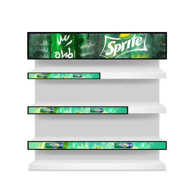 China Wall Mounted LCD Display Screen Signage LCD Display Screen Digital Sheet Metal Bar Type Extended for sale