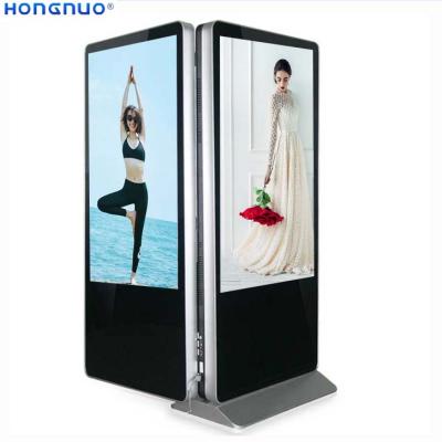 China 65 Inch Free Floor Standing Touch Screen Commercial Advertising Equipment Custom Double Sides LCD For Advertising Totem Digital Signage for sale