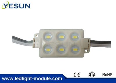 China 6 Samsung LED Module DC12V 2.4W 200mA SMD 5630 with Heat Dissipation Aluminum PCB for sale