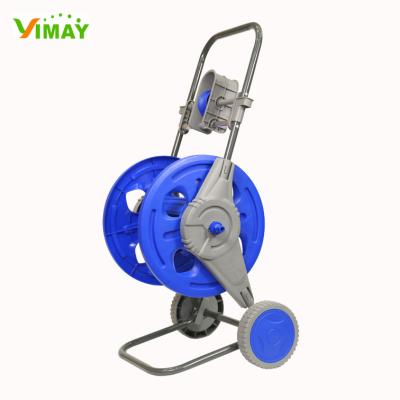 China Adjustable Half-automatic Garden Hose Reel Cart for sale