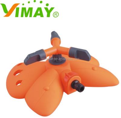 China 360Â ° jet butterfly base with three arm garden irrigation sprinkler for sale