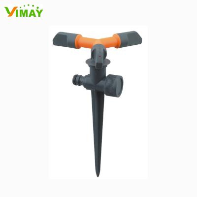 China 360Â ° spray three arm with plastic spike sprinkler for sale