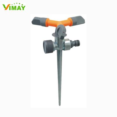 China 360Â ° three spray arm with metal spike sprinkler for sale