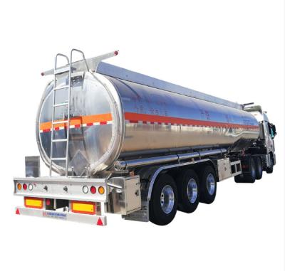 China Truck Trailer 3 Axles 12 Tire 45000 Aluminum Alloy 40000 48000 Liters Gasoline Diesel Fuel Tanker Trailer Fuel Tanker for sale