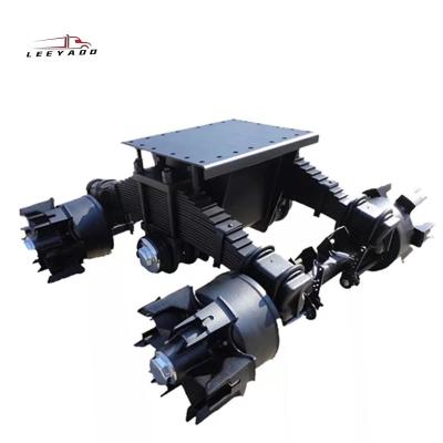 China Trailer Parts LEEYAOO 100T Capacity Argo Trailer Bogie Tandem Suspension Truck Parts Heavy Duty Full Suspension for sale