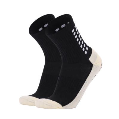 China Hot Selling High Quality Customized Sock Breathable Anti-slip With Custom Logo Football Grip Sports Socks for sale