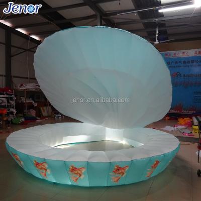 China Decoration Lighting Inflatable Shell With Fish For Wedding Stage Decoration for sale