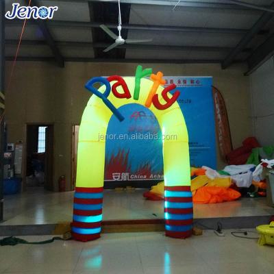 China Inflatable Advertising Christmas Light Party Arch For Kids Birthday Decor for sale