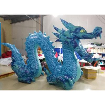 China Advertising Inflatable Chinese Green Dragon Advertising For Event Decoration for sale