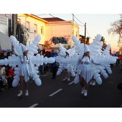 China Decoration Carnival Dance Inflatable Snowflake Costume For Christmas Performance for sale