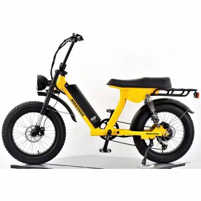 China 500W 48V Aluminum Alloy Motorcycle Montana 20 Fat Tire Mountain Bike Electric Bike for sale