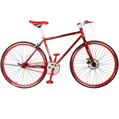 China Customized OEM Steel BIKE single speed 700c disc brake road bike factory price fixed speed bike front bicycle for sale