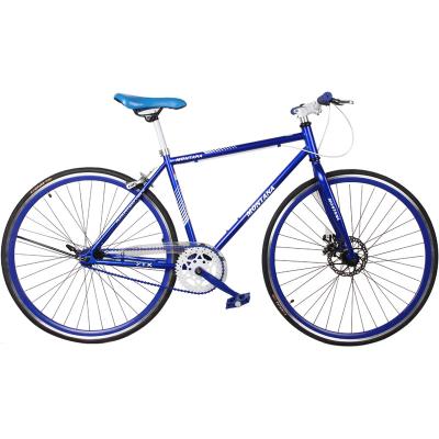 China Customizedable 700c steel size wheel yuanda bike fixed speed bike students school bicycle blue for sale