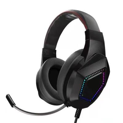 China Earphone RGB LED Gaming Wired Headphones Wired Headset Computer Headphone Stereo Gaming for sale