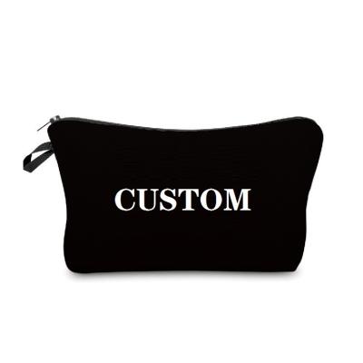 China Fashion Custom Digital Printing Cosmetic Bag Waterproof Polyester Zipper Makeup Bags Casual Jewelry Pouch Women Purse Pencil Bags for sale