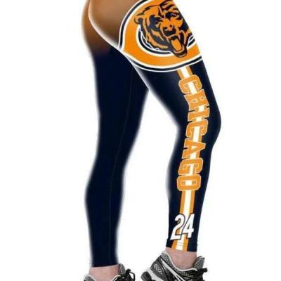 China Sustainable Trademark Bears Training Custom Workout Women Leggings Yoga Leggings Soft Warm Polyester Tights For Women for sale