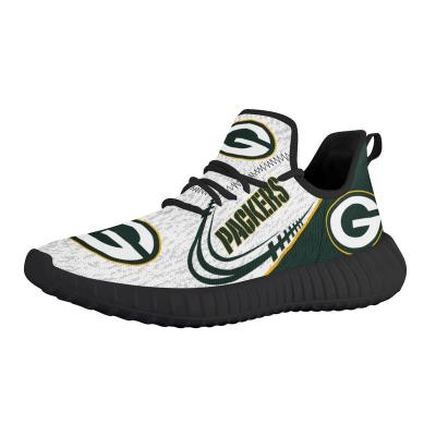 China 1 MOQ Wholesale Dropshipping Dropshipping Customized Trademark Packers Printed Logo American Football Team Sepatu Sneaker Women Men Casual S for sale