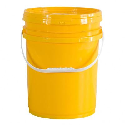 China Eco-friendly Airtight Seal Waterproof Various Colors 5 Gallon Plastic Pails Lubricant Paint Buckets for sale