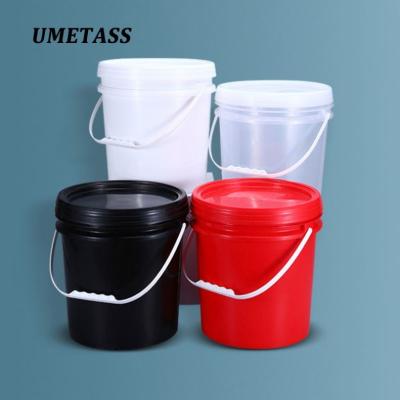 China Paint Wholesale UMETASS PP Material Plastic Paint Bucket For Oil Or Food Grade Chemical for sale