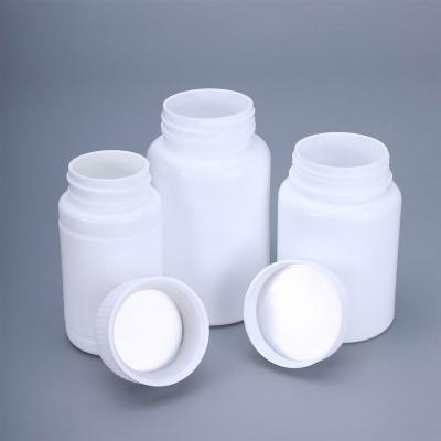 China Package 100cc plastic bottle for medical vitamin capsule packaging with cover for sale