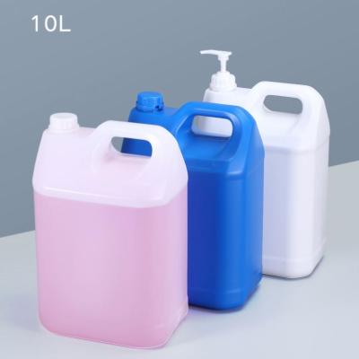 China 100% New High Quality Plastic Material Empty Jerry Can For Chemical Package Square for sale