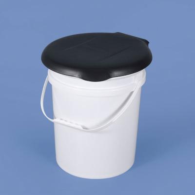 China Wholesale Camping Black Portable Toliet Travel Bucket Toilet Seat Lid for sale