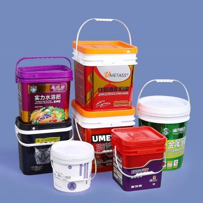 China Paint Reusable Heat Resistance Wholesale 7 Gallon 35 Liter Bucket Biodegradable Plastic Drum With Lids Manufacturer for sale