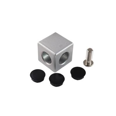 China Industrial CNC Router Metal Aluminum Corner Connector Bracket For Aluminum Extrusion Profile Custom Size for sale