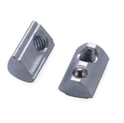 China General Industry Custom Sliding Aluminum Solar Spring Loaded Ball T Nut For Aluminum Extrusion Profile for sale