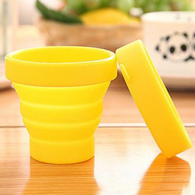 China Sustainable Solid Color Water Folding Gargle Mug For Outdoor Travel Tea Party Drinkware Machines Coffee Mug for sale