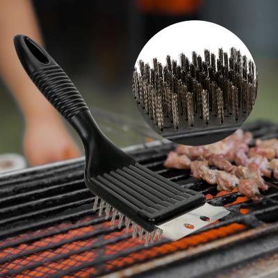 China Easily Cleaned BBQ Brush Cooking Tools Wire Bristle Cleaning Brushes Barbecue Grill Brush Cleaning Tools BBQ Accessories Outdoor Home Goods for sale