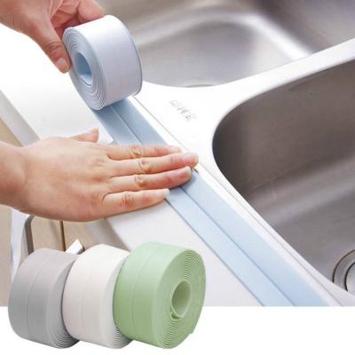 China Waterproof Self-adhesiv Kitchen Ceramic Stickers Waterproof Line Bathroom Corner Stickers PVC Sink Stickers Moisture Proof for sale