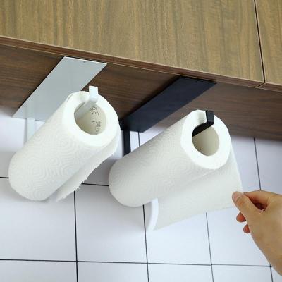 China Eco-friendly Tissue Holder Tissue Holder Kitchen Bathroom Toilet Paper Roll Paper Holder Hanging Towel Rack Accessories for sale