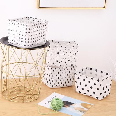 China Creative Folding Storage Basket For Home Toy Washing Basket Dirty Clothes Sundries Cabinet Organizer Container Box Laundry Basket for sale