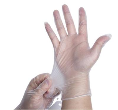 China Disposable Cleaning Durable Food Grade Powder Free Vinyl Gloves Made In PVC With Full Test Reports And CE Mark For Daily-use for sale