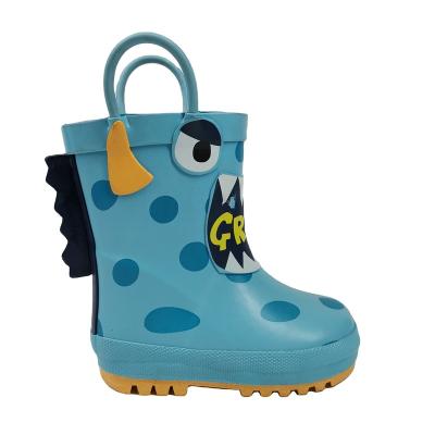 China Fashion Trend Natural Rubber Kids 3D Novelty Comfortable Fit Rubber Boots For Australia EURO And USA for sale