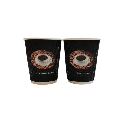 China Disposable/Recyclable/Aseptic Double Wall Paper Coffee Cup 8OZ Custom Printed Paper Cup for sale