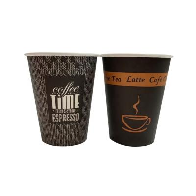 China Disposable/Recyclable/Aseptic Coffee Paper Cup With Lid Large Capacity Milk Tea Paper Cup Custom Logo for sale