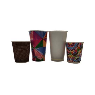 China Disposable/Recyclable/Aseptic Double Coffee Cup Premium Corrugated Paper Cup for sale