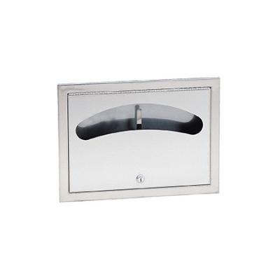 China Industrial Recessed Insert Wall Stainless Steel Toilet Seat Cover Dispenser for sale